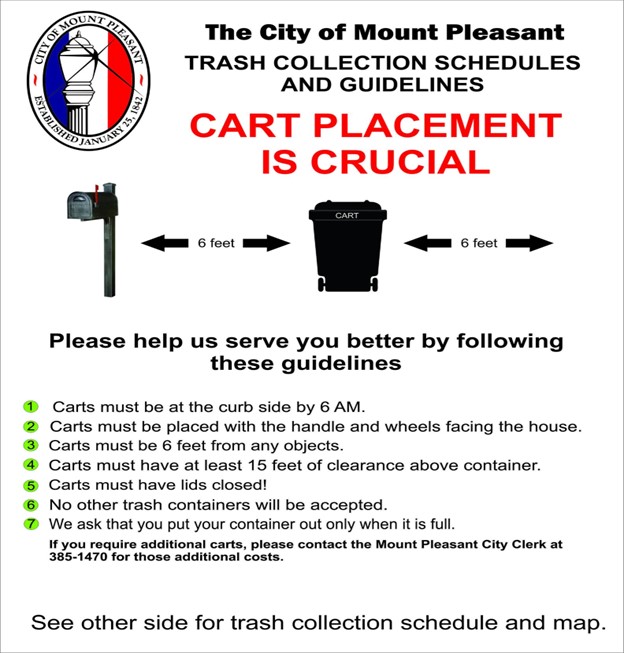 Mount Pleasant Trash Collection Schedule, Route, and Guidelines KILJ