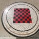 Colorful Chess or Checker Tiled Table For Sale.
